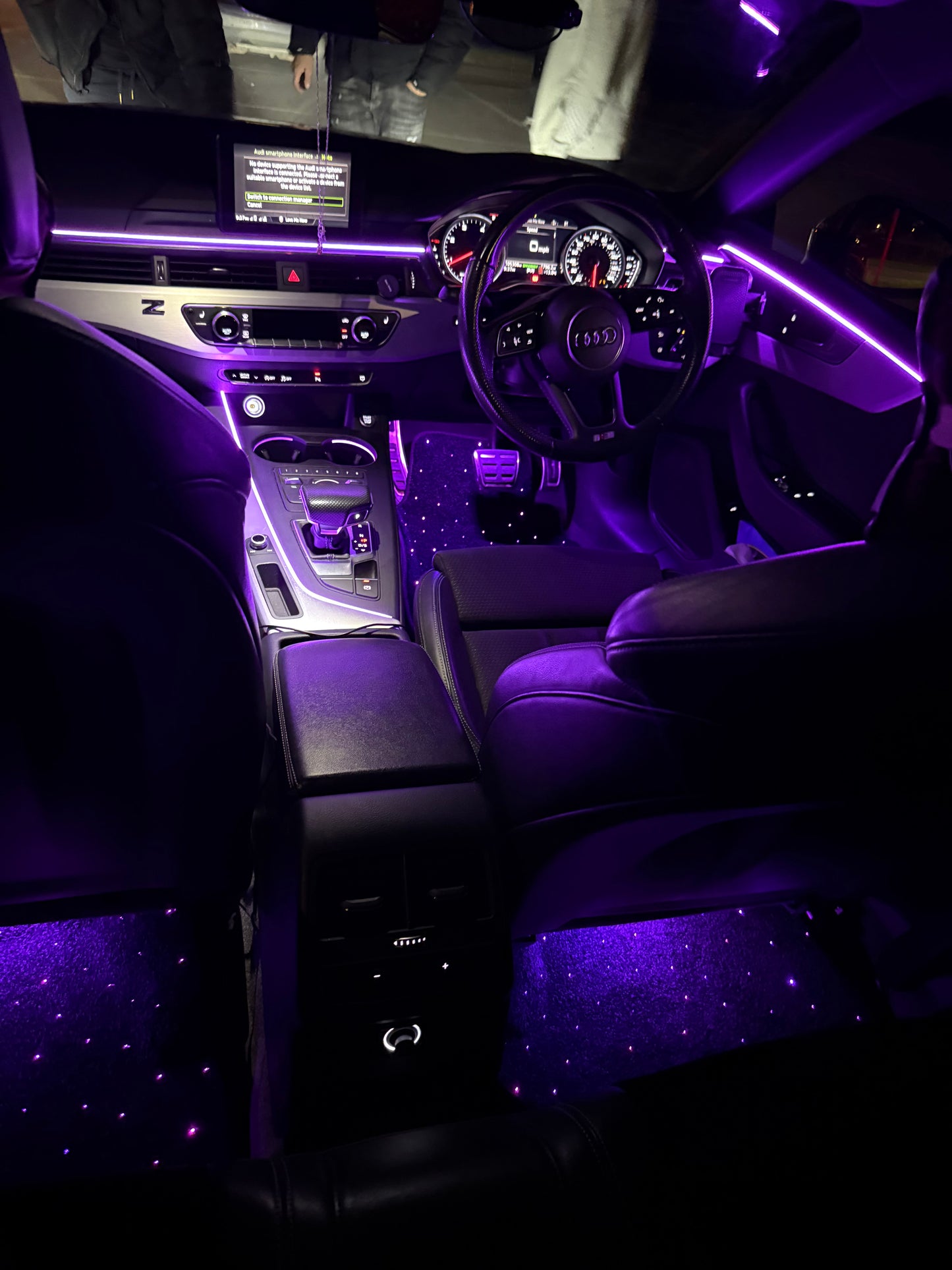 LED car floor mats 4x pcs